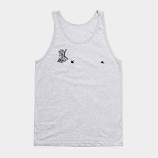 Don Quixote Chasing Windmills Tank Top